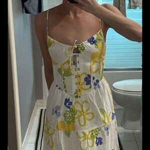 Sabo Skirt White Floral Maxi Dress